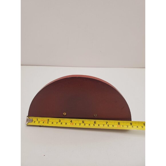 Rustic Floating Half Round Shelf - Semi Circle Wall Mounted - Solid Pine Wooden - Picture 8 of 10